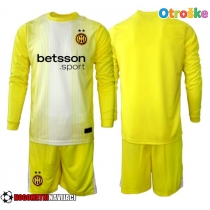 Otroške Nogometnih dresov Inter Milan Vratar Gostujoči 2025-26 Dolgi rokavi (+ hlače)